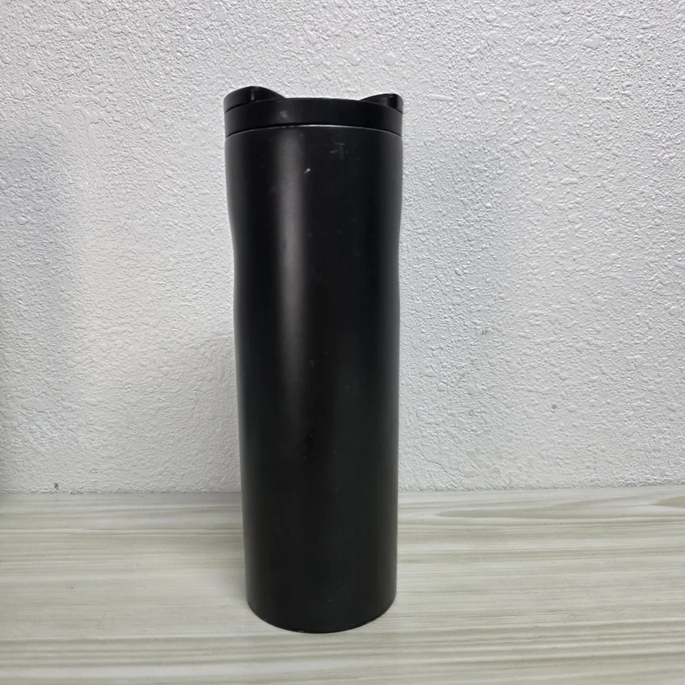 Starbucks Black Mat Tumbler Hot and Cold Drinks 16oz